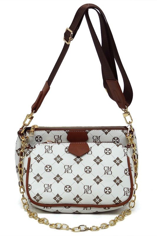 CM Monogram 2-in-1 Crossbody Bag - Happily Ever Atchison Shop Co.