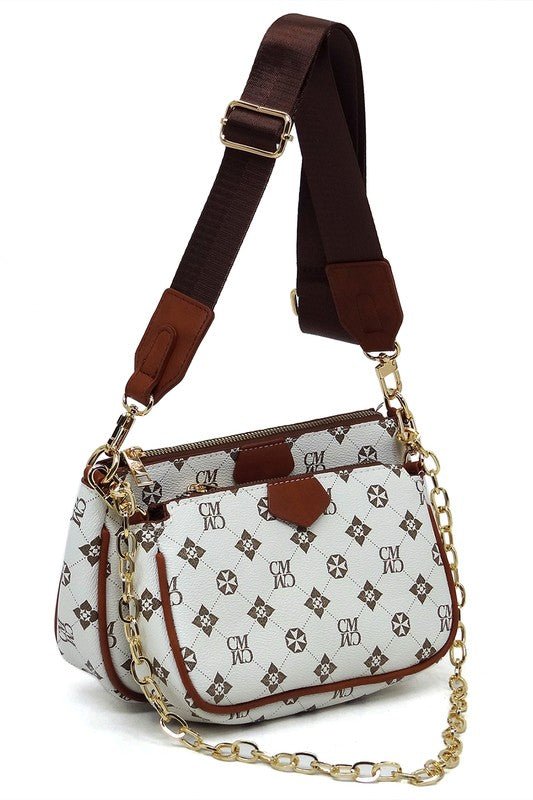 CM Monogram 2-in-1 Crossbody Bag - Happily Ever Atchison Shop Co.