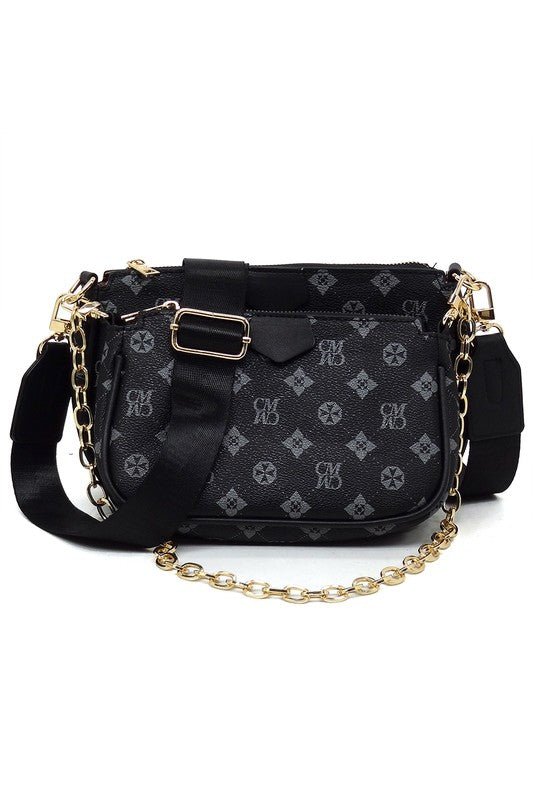 CM Monogram 2-in-1 Crossbody Bag - Happily Ever Atchison Shop Co.