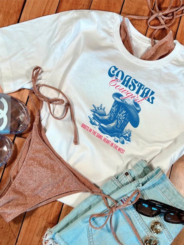 Coastal Cowgirl Graphic Tee - Happily Ever Atchison Shop Co.