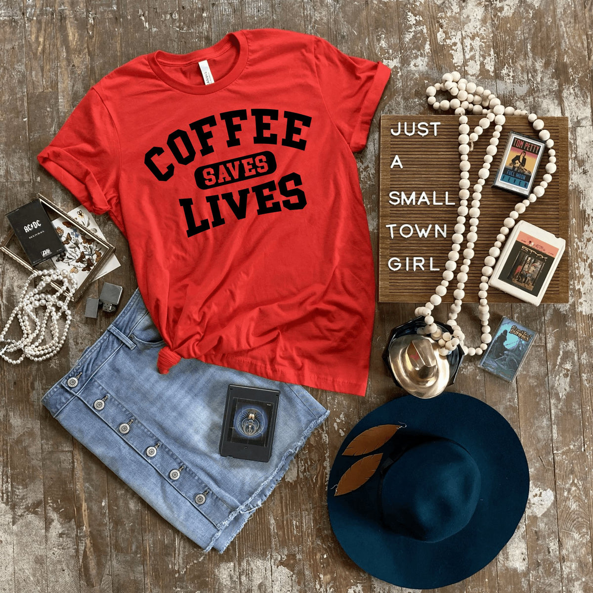 Coffee Saves Lives Graphic Tee - Happily Ever Atchison Shop Co.