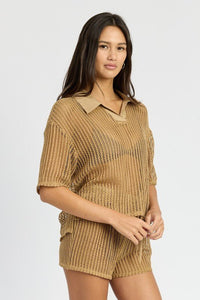 COLLARED LOUNGE SHIRT - Happily Ever Atchison Shop Co.