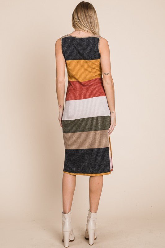 COLOR BLOCK CASUSAL DRESS - Happily Ever Atchison Shop Co.