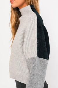 Color Block Oversized Sweater - Happily Ever Atchison Shop Co.