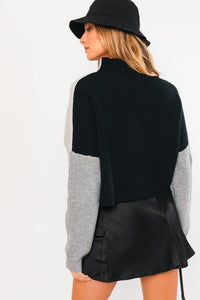 Color Block Oversized Sweater - Happily Ever Atchison Shop Co.