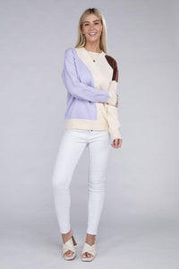 Color Block Pullover Sweater - Happily Ever Atchison Shop Co.