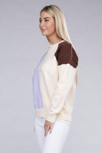 Color Block Pullover Sweater - Happily Ever Atchison Shop Co.