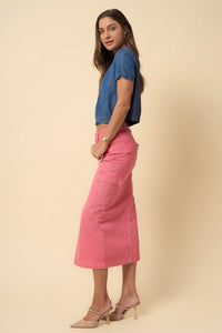 COLOR CARGO MIDI SKIRT - Happily Ever Atchison Shop Co.