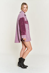 Colorblock Sherpa Jacket - Happily Ever Atchison Shop Co.
