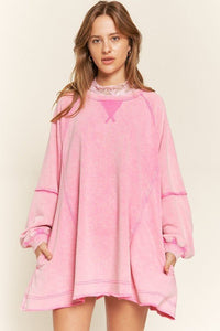 COLORWASH TUNIC SWEATSHIRT - Happily Ever Atchison Shop Co.