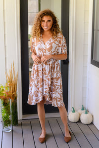 Conversation Starter Floral Faux Wrap Dress - Happily Ever Atchison Shop Co.