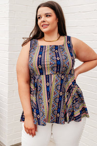 Cool Connections Peplum Tank - Happily Ever Atchison Shop Co.