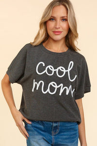 COOL MOM POP UP LETTER DOLMAN KNIT TOP - Happily Ever Atchison Shop Co.