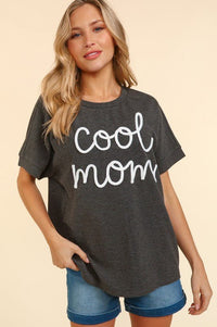 COOL MOM POP UP LETTER DOLMAN KNIT TOP - Happily Ever Atchison Shop Co.