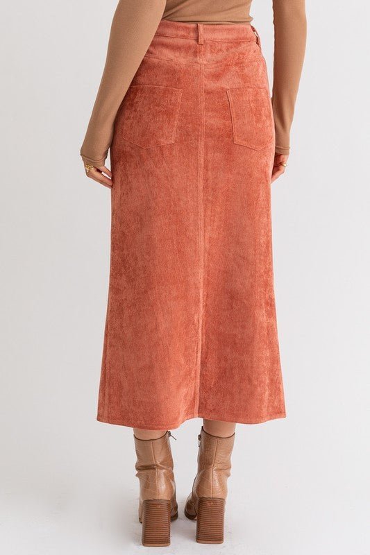 Cord Maxi Skirt - Happily Ever Atchison Shop Co.