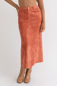 Cord Maxi Skirt - Happily Ever Atchison Shop Co.