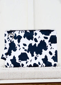 Cow Print Oversized Everyday Clutch - Happily Ever Atchison Shop Co.