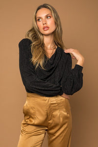 Cowl Neck Bodysuit - Happily Ever Atchison Shop Co.