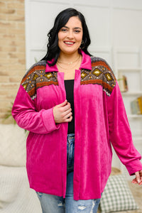 Cozy Cabin Days Sweater in Magenta - Happily Ever Atchison Shop Co.