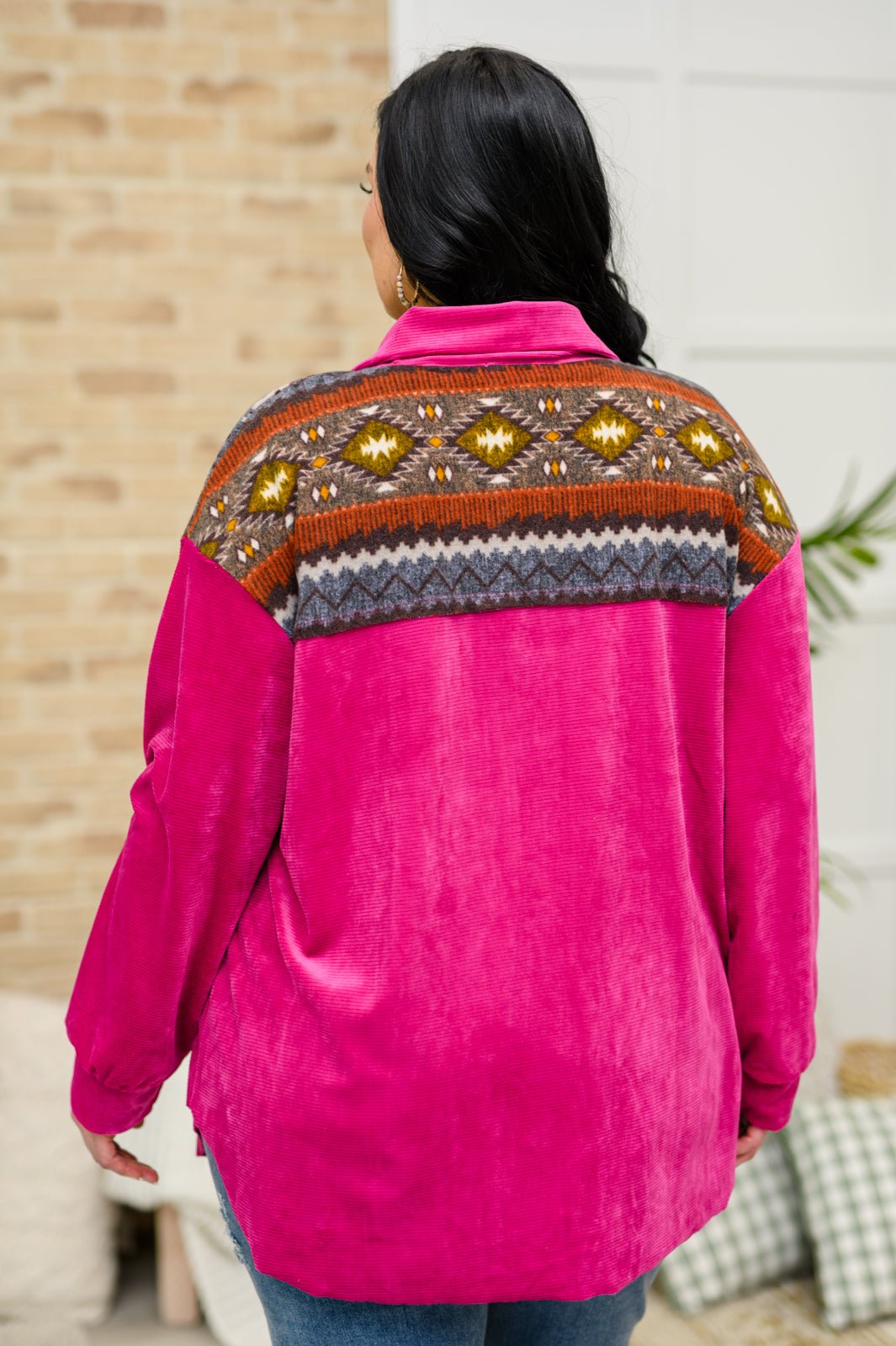 Cozy Cabin Days Sweater in Magenta - Happily Ever Atchison Shop Co.