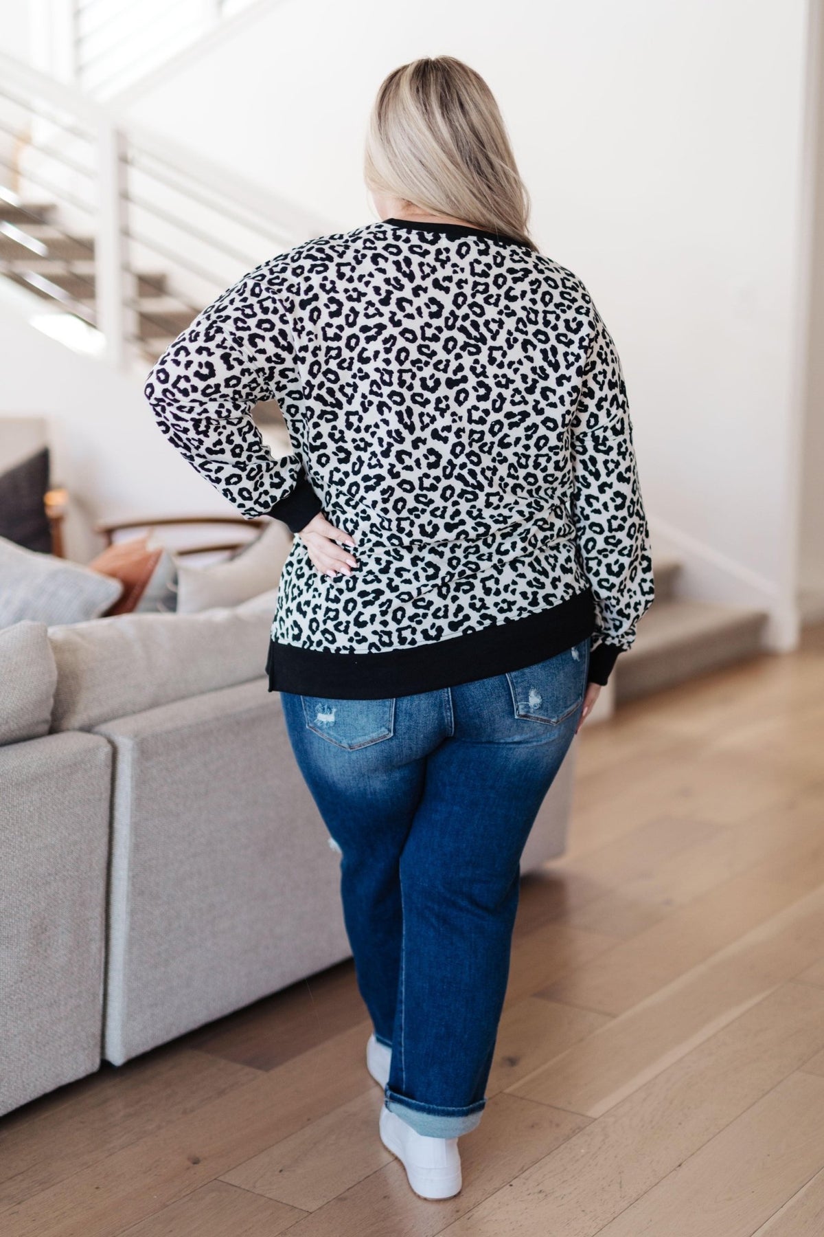 Cozy in Cheetah Pullover Sweatshirt - Happily Ever Atchison Shop Co.