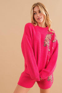 Cozy Soft Knitted Tiger Star Lounge Set - Happily Ever Atchison Shop Co.