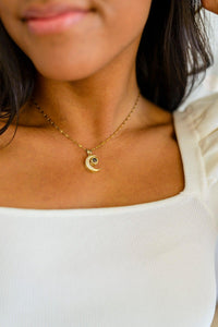 Crescent Moon Necklace - Happily Ever Atchison Shop Co.