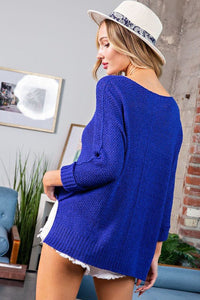 Crew Neck Knit Sweater - Happily Ever Atchison Shop Co.