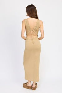 CROCHET MAXI DRESS WITH BACK TIE DETAIL - Happily Ever Atchison Shop Co.