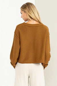 Cuddly Classic Long Sleeve Sweater - Happily Ever Atchison Shop Co.