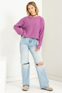 Cuddly Classic Long Sleeve Sweater - Happily Ever Atchison Shop Co.