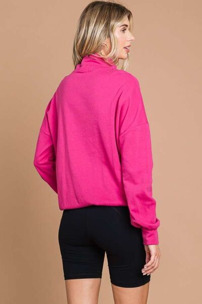 Culture Code Full Size Half Zip Long Sleeve Sweatshirt - Happily Ever Atchison Shop Co.