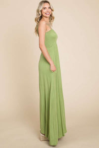 Culture Code Full Size Smocked Cami Maxi Dress with Pockets - Happily Ever Atchison Shop Co.