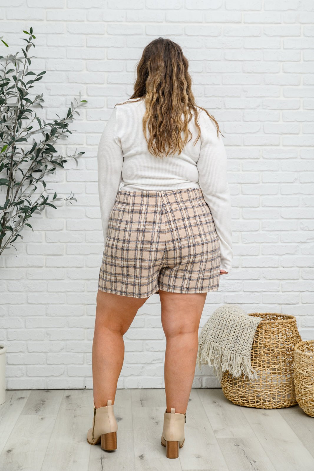 Cute As A Button Plaid Mini Skort - Happily Ever Atchison Shop Co.