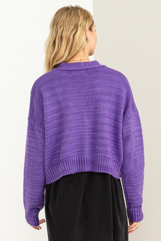 Cute Mood Crop Shoulder Cropped Cardigan Sweater - Happily Ever Atchison Shop Co.