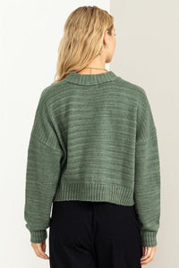 Cute Mood Crop Shoulder Cropped Cardigan Sweater - Happily Ever Atchison Shop Co.