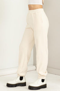 Cute Take High-Waisted Pintuck Sweatpants - Happily Ever Atchison Shop Co.