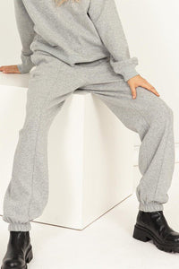 Cute Take High-Waisted Pintuck Sweatpants - Happily Ever Atchison Shop Co.
