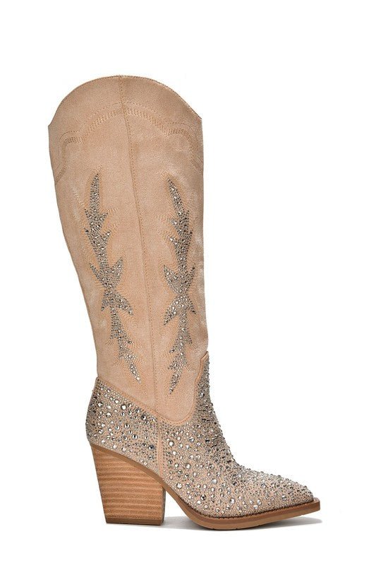 DANNISTONE RHINESTONE WESTERN BOOT - Happily Ever Atchison Shop Co.