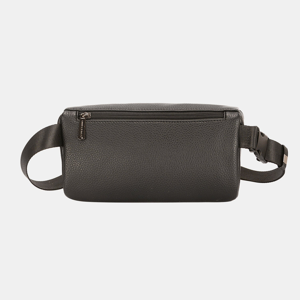 David Jones PU Leather Double Zipper Adjustable Belt Bag - Happily Ever Atchison Shop Co.