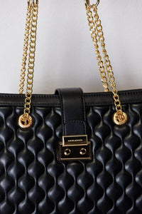 David Jones Quilted PU Leather Handbag - Happily Ever Atchison Shop Co.