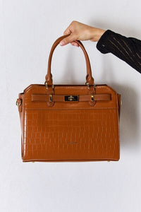 David Jones Texture PU Leather Handbag - Happily Ever Atchison Shop Co.