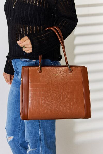 David Jones Texture PU Leather Handbag - Happily Ever Atchison Shop Co.