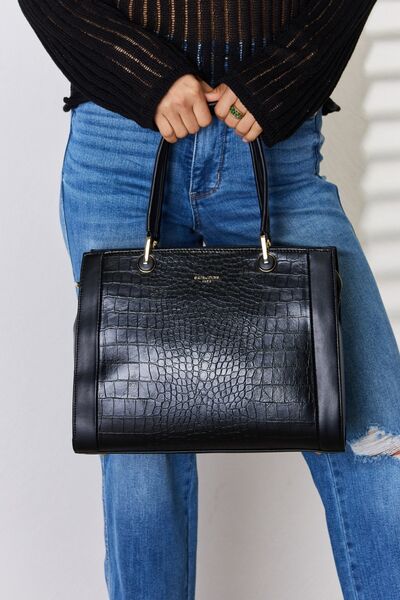 David Jones Texture PU Leather Handbag - Happily Ever Atchison Shop Co.