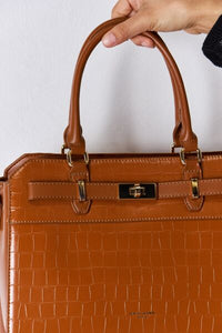 David Jones Texture PU Leather Handbag - Happily Ever Atchison Shop Co.