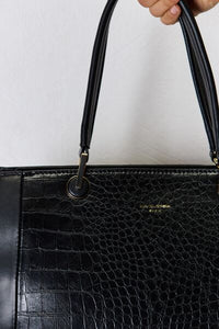 David Jones Texture PU Leather Handbag - Happily Ever Atchison Shop Co.