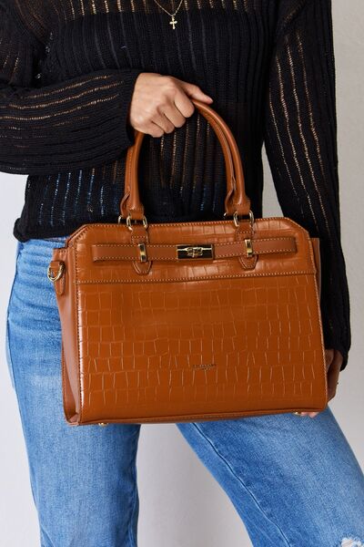 David Jones Texture PU Leather Handbag - Happily Ever Atchison Shop Co.