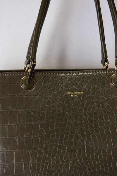 David Jones Texture PU Leather Handbag - Happily Ever Atchison Shop Co.