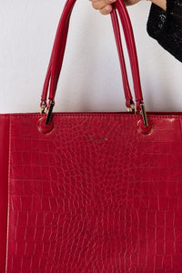 David Jones Texture PU Leather Handbag - Happily Ever Atchison Shop Co.