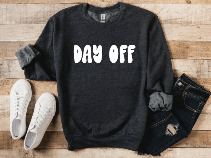 Day Off Graphic Long Sleeve Shirt - Happily Ever Atchison Shop Co.
